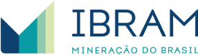 Logo do IBRAM, associação à qual a Lantex é associada, representando o setor de mineração no Brasil.